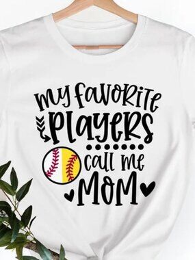 My Favorite Players Call Me Mom Shirt, Retro Mom Shirt, Baseball Mama Shirt